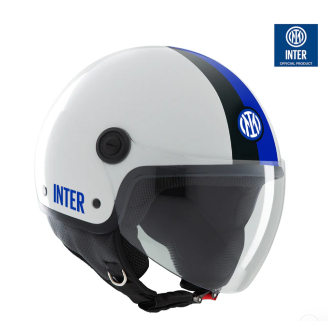 Casco el'jettin interista glossy white taglia xs