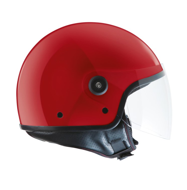 Casco demi-jet tucano el'jettin rosso lucido xl