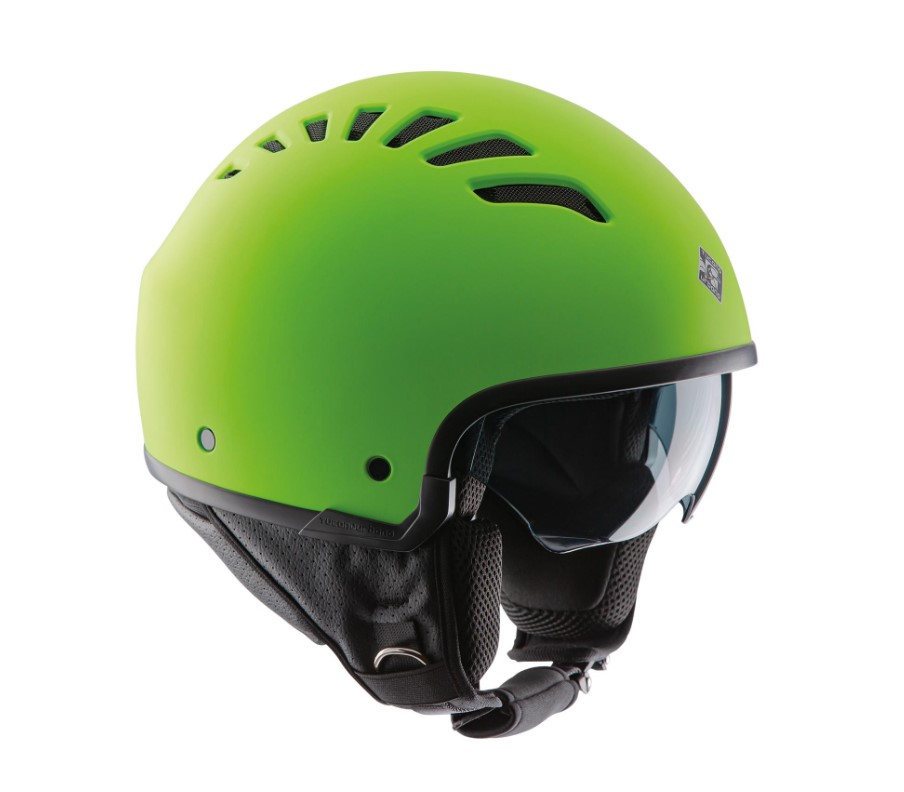 Casco demi-jet tucano el'fresh verde granny opaco s