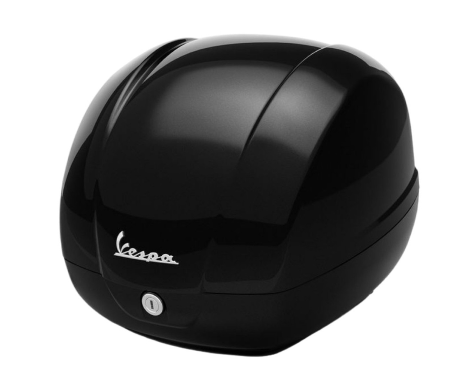 Bauletto originale 36l per vespa gts 125/310 e gtv 310 - nero / 98/a