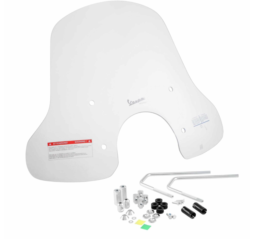 Vespa gts 4t lc iget / hpe 125 / 300 kit parabrezza completo medio 2019 2022
