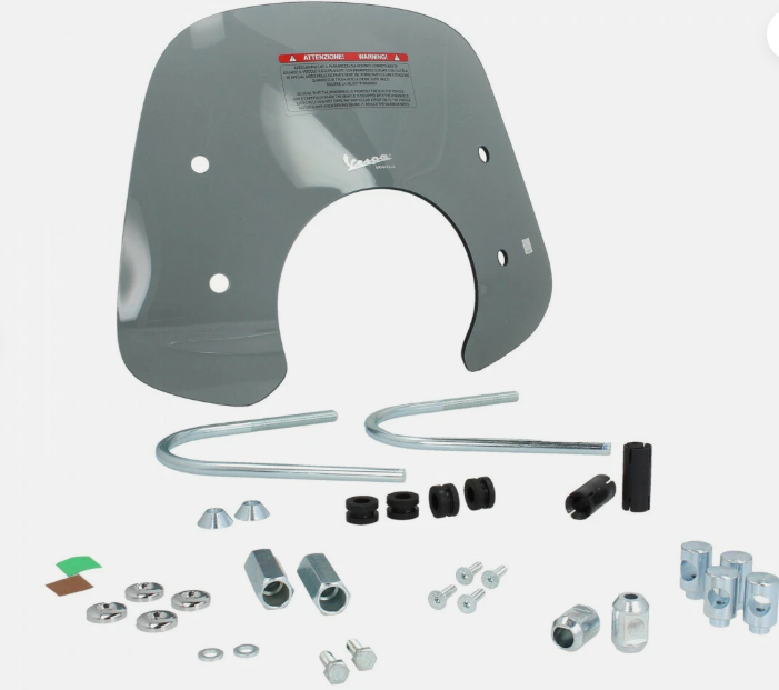 Vespa gts abs 125i iget 4t 4v 125 kit parabrezza cupolino fumé 2019 2020