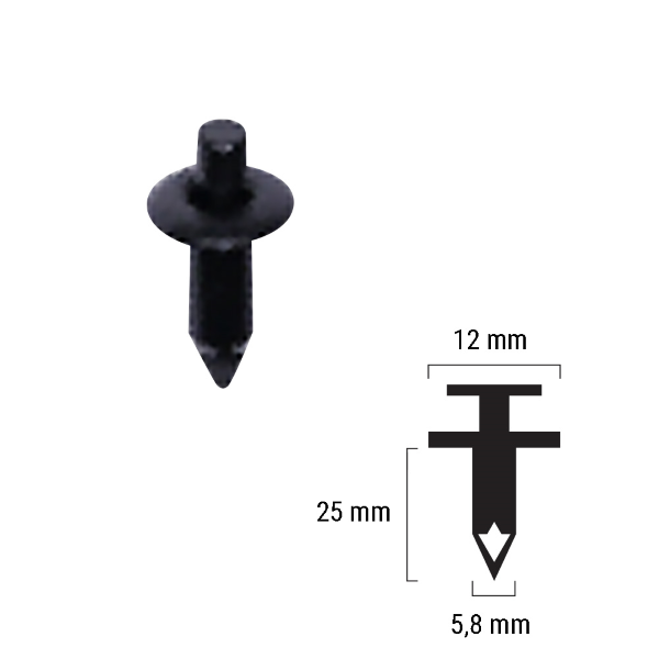 Rivetto in plastica suzuki 09409-06317