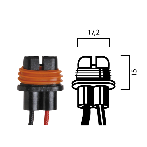 Portalampada flosser h8/h9/h11 - h8/9/11