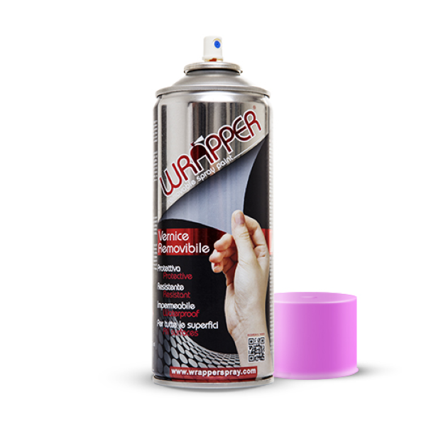 Bomboletta vernice rimovibile wrapper fluo fuxia ml 400
