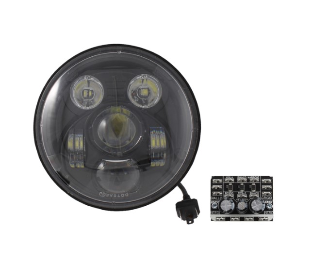 Piaggio vespa px 125 125 fanale anteriore iron led 1998 2001 vnx2 vlx1 vsx1