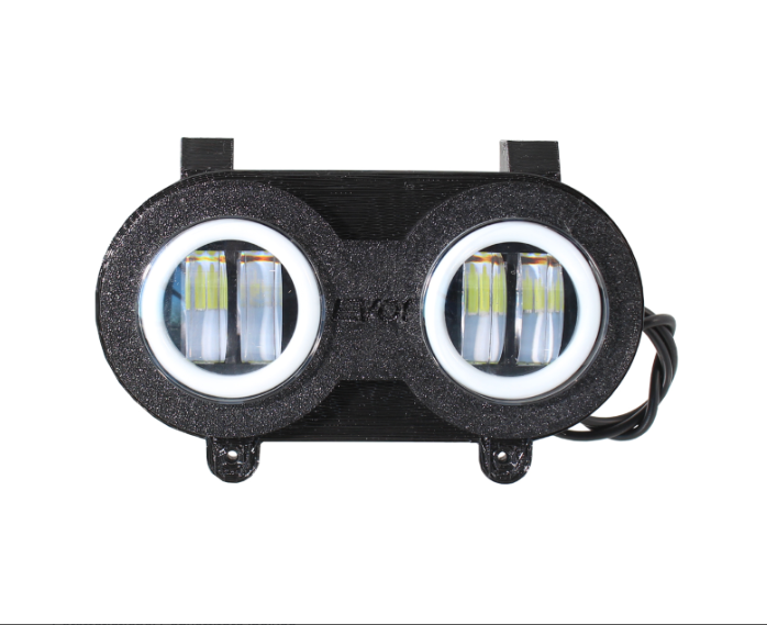 Fanale a led evok iron led per booster 50 doppio faro