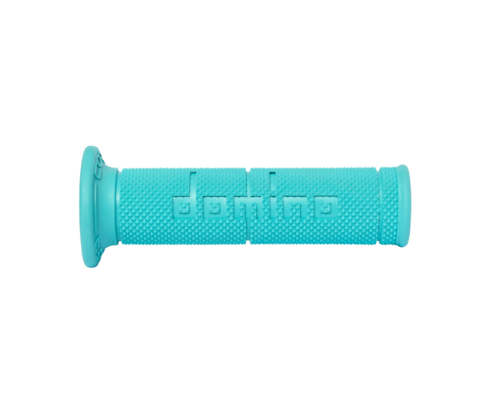 Manopole domino 'corsa' ciano - road racing 120mm