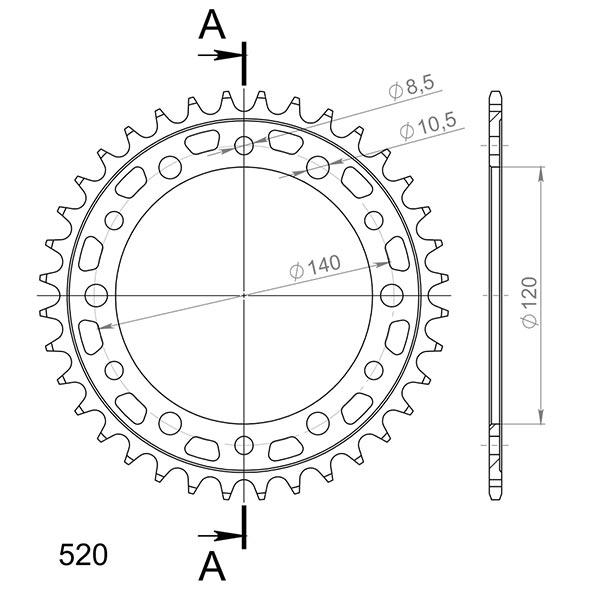 Honda cbr r 300 corona in acciaio p520 - z36 2014 2016