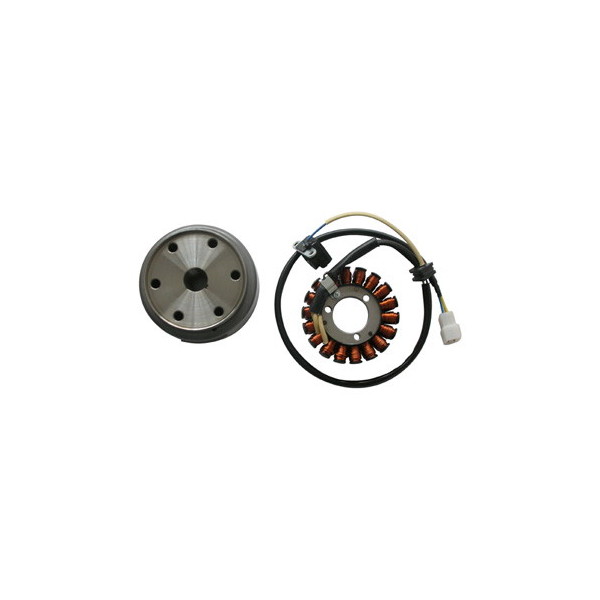 Aprilia scarabeo light 4t 125 volano con statore generatore avviamento 2007 2008
