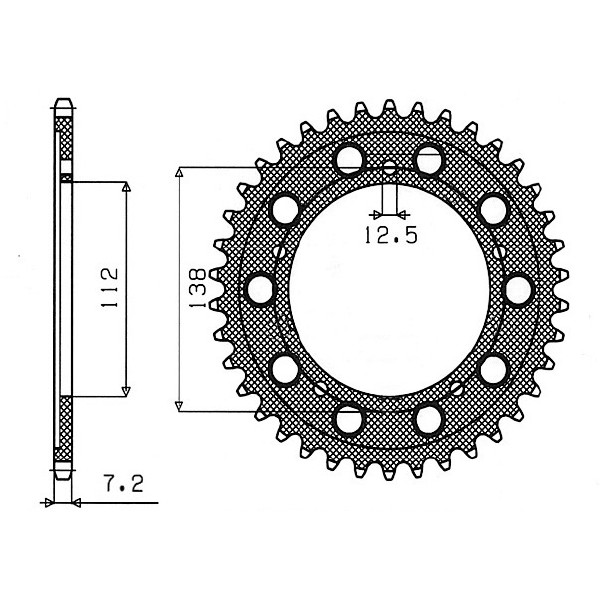 Honda cbf (pc39) 500 corona in acciaio p 525 z 41 2004 2006