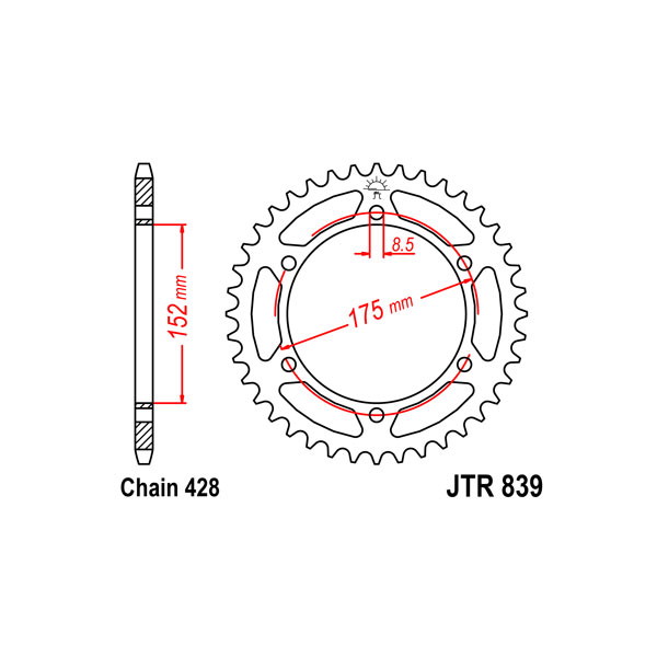 Yamaha dt r lc (3rm) 125 corona in acciaio p 428 z 57 1999 2000