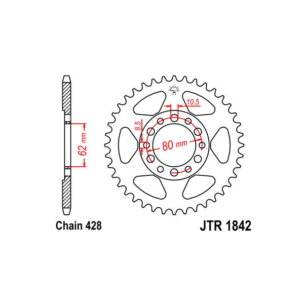 Yamaha yz (2j5/2x6/3r1/4v1/5x2/22w/43k/58t) 80 corona in acciaio p 428 z 51 1980 1980