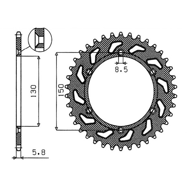 Yamaha wr f 250 corona in acciaio p 520 z 50 2001 2004