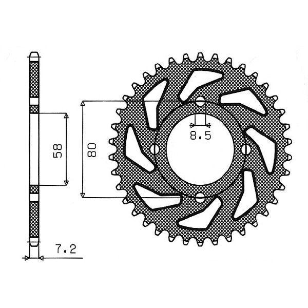 Hyosung gv aquila 125 corona in acciaio p 428 z 48 2000 2006