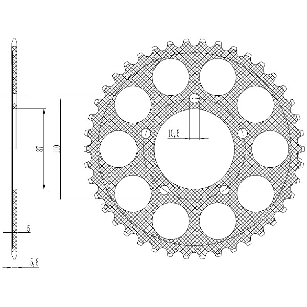 Suzuki gsx r 400 corona in alluminio p 520 z 45 1988 1989