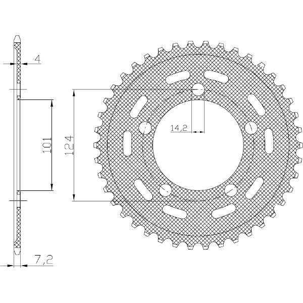 Ktm duke 950 corona in acciaio p 525 z 38 2004 2004