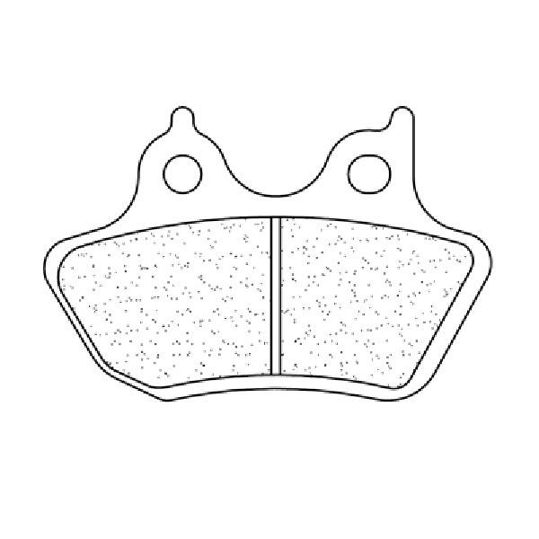 Harley davidson flhr road king 1450 pastiglie freno post 1211rx3 2005 2005
