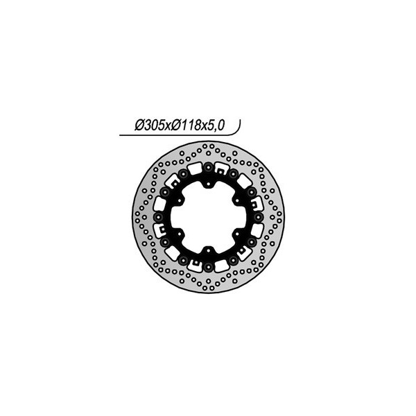 Bmw r r (259r) 850 disco freno anteriore flottante ng 1137 1994 1998