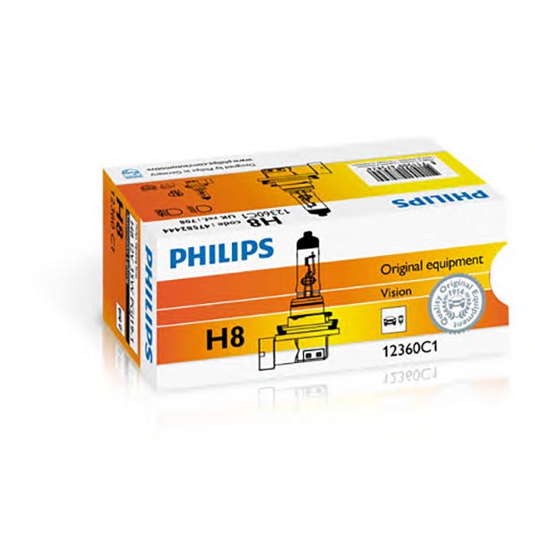 Aprilia atlantic 500 lampada philips h8 12v 35w pgj-19 12360c1 2001 2004