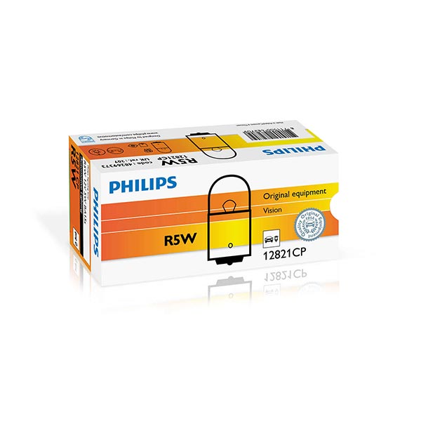 Lampada philips r5w sfera -12v 5w - rif.philips: 12821cp