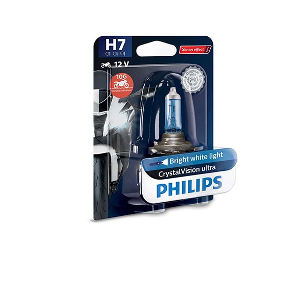 Lampada philips h7 crystal vision 12v 55w philips: 12972cvubw