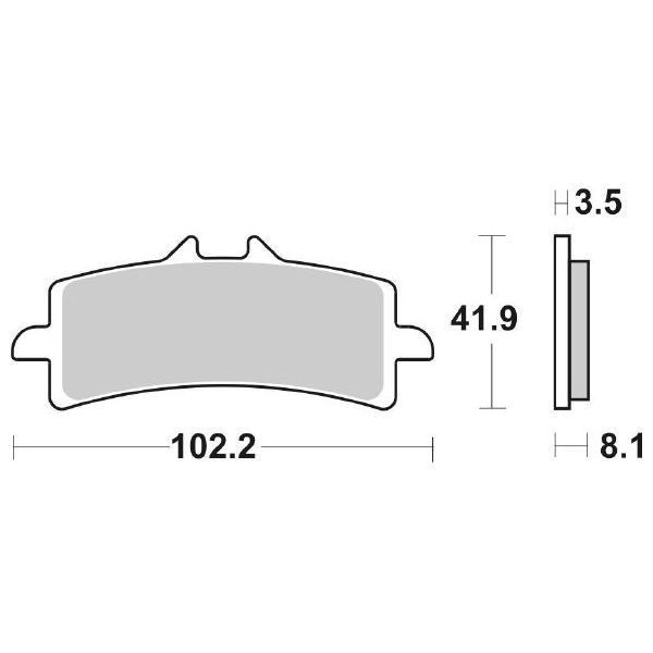 Brembo m4 34 monoblocco radiale pastiglie freno anteriore racing sbs 841 dc dual carbon 2000 2000