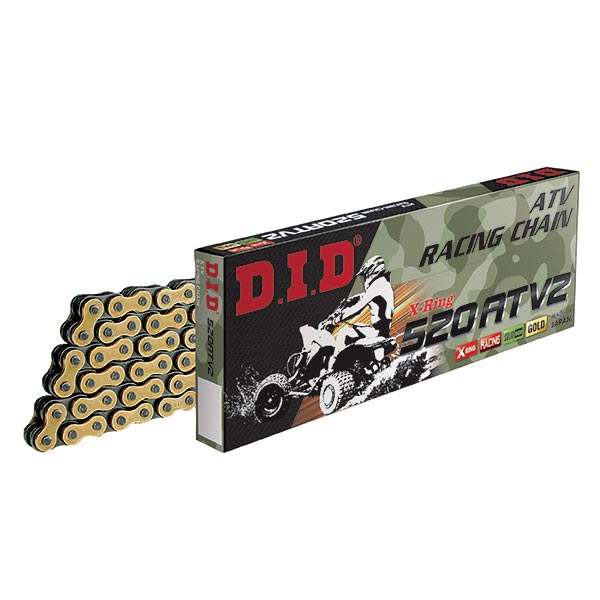 Catena did 520atv2 gold & black - lunghezza: 94 maglie con giunto a clip fj