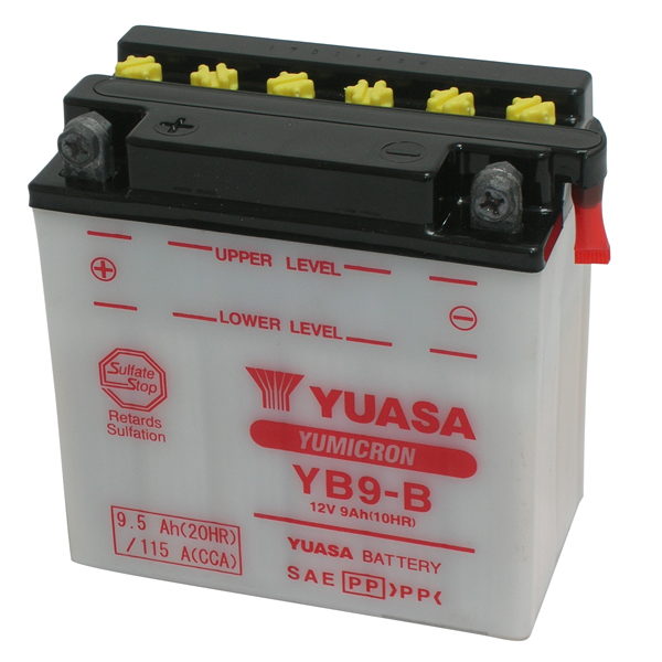 Piaggio nrg power dd (c45100) 50 batteria yuasa yb9-b 12v 9ah 2007 2012