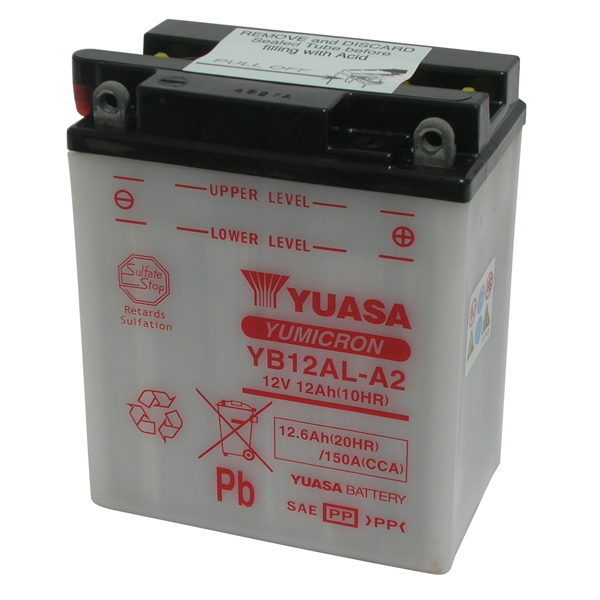 Aprilia atlantic (sp02) 125 batteria yuasa yb12al-a2 12v/12ah 2003 2005