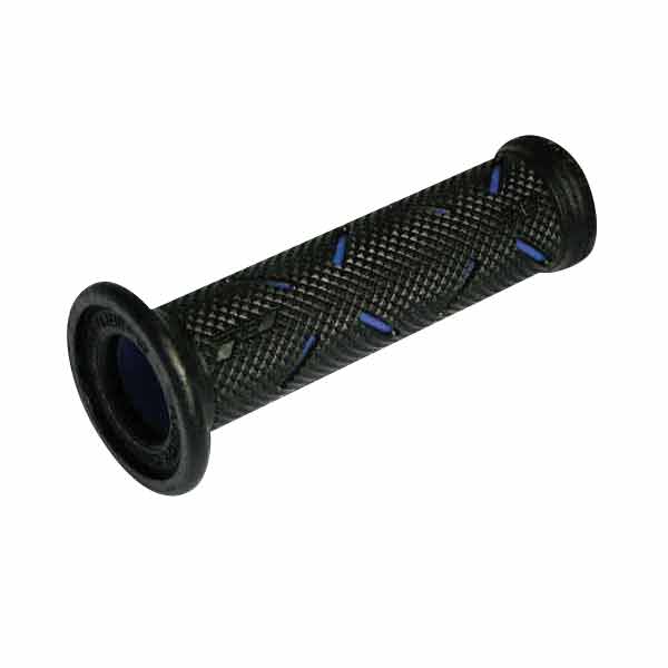 Manopole racing progrip 717 dual density blu ø 22-25mm lunghezza 122mm open