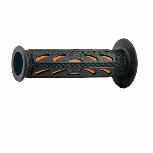 Manopole strada progrip 724 dual density arancio ø mm 22-25 lungo mm 125 aperta
