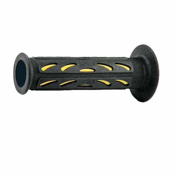 Manopole strada progrip 724 dual density giallo ø mm 22-25 lungo mm 125 open