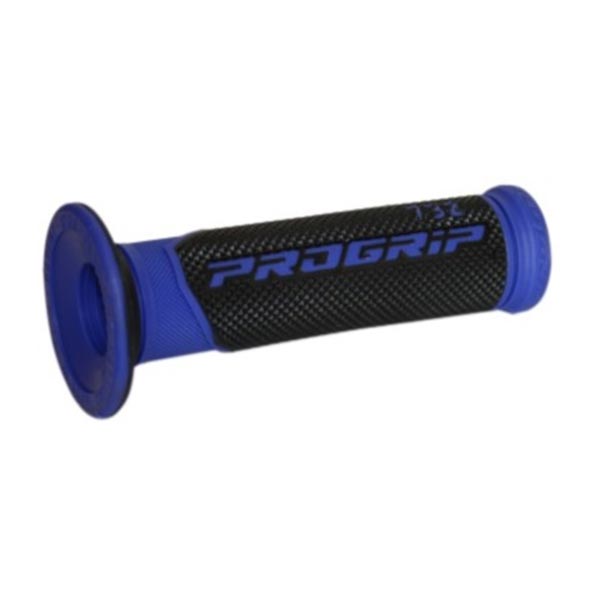 Manopole strada progrip 732 dual density blu ø 22-25mm lunghezza 125mm open