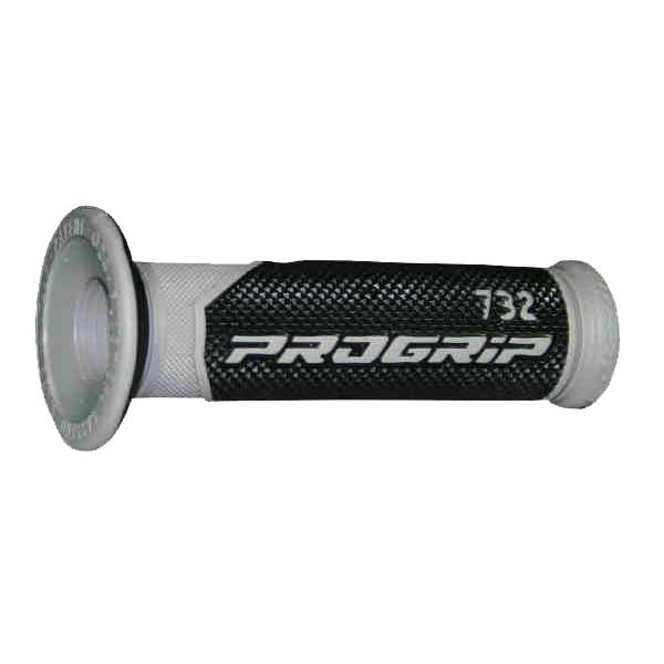 Manopole strada progrip 732 dual density grigio ø 22-25mm lunghezza 125mm open