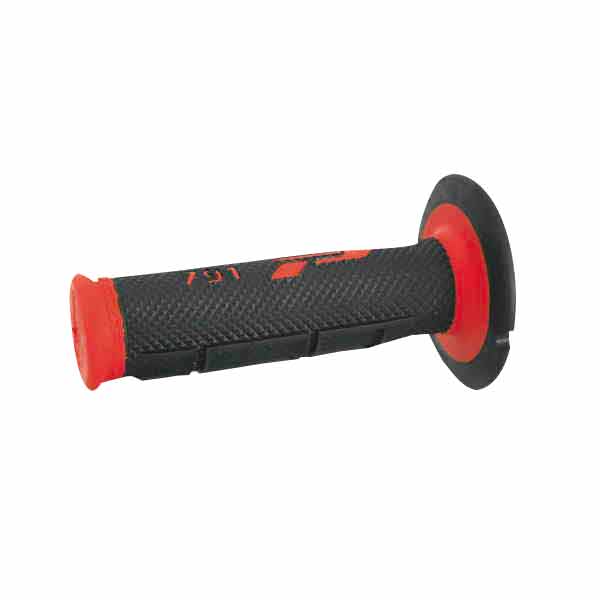 Manopole cross progrip 791 dual density rosso ø mm 22-25 / lungo mm 115