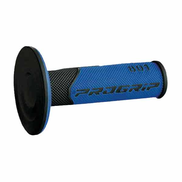 Manopole cross progrip 801 dual density blu ø mm 22-25 / lungo mm 115