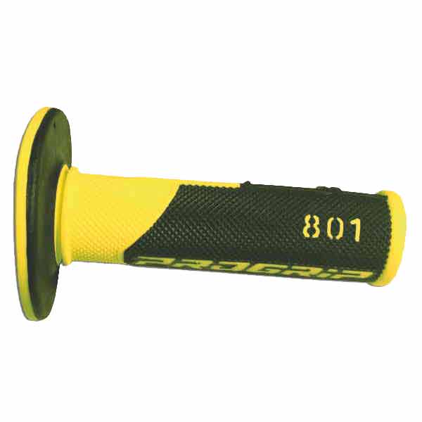 Manopole cross progrip 801 dual density giallo fluo ø mm 22-25 / lungo mm 115