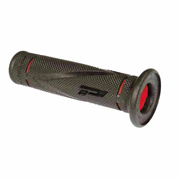 Manopole strada progrip 838 dual density rosso ø mm 22-25 lunghezza mm 122 open