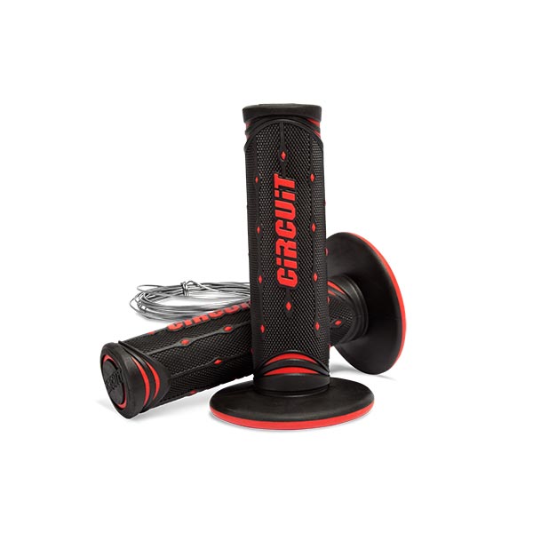 Manopole jupiter colore nero-rosso