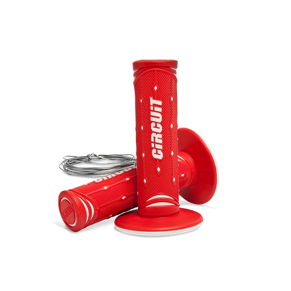 Manopole jupiter colore rosso-bianco