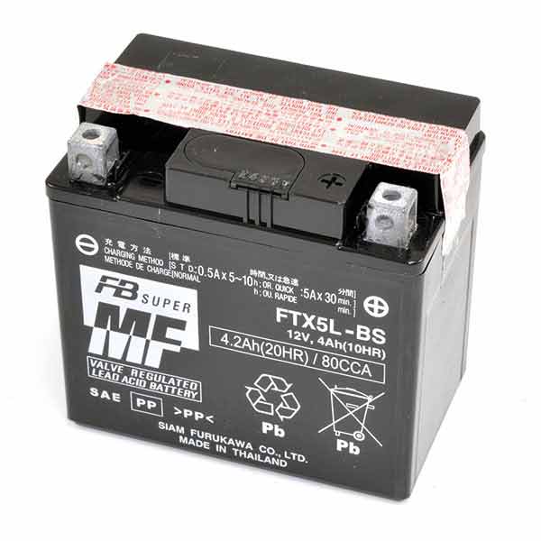 Adly rs supersonic atv 50 batteria furukawa ftx5l-bs attivata 2006 2008