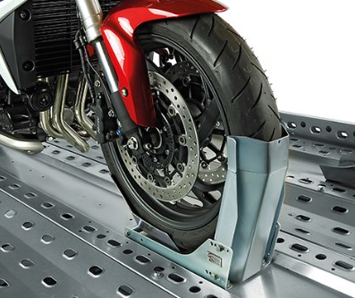 Cavalletto bloccaruota fisso per moto