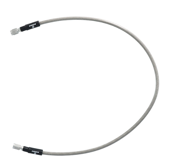 Tubo freno in treccia accossato - guaina trasparente 725 mm