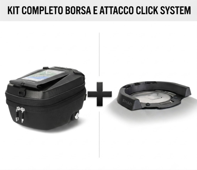 Voge ds800 rally 800 kit fissaggio click system + borsa serbatoio 2025 2026