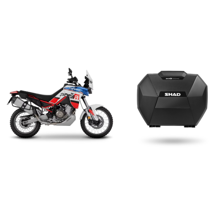 Aprilia tuareg 660 borse valigie laterali espandibili + staffe fissaggio 2021 2026