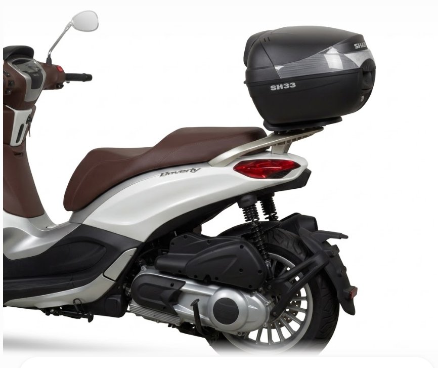 Piaggio beverly 300 kit bauletto sh33 + portapacchi staffa 2021 2026