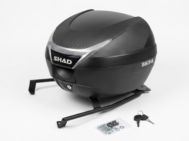 Yamaha t-max 500 kit staffa portapacchi + bauletto posteriore sh34 2001 2007