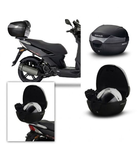 Kymco agility 4t r16 50 attacco portapacchi bauletto posteriore 2014 2026