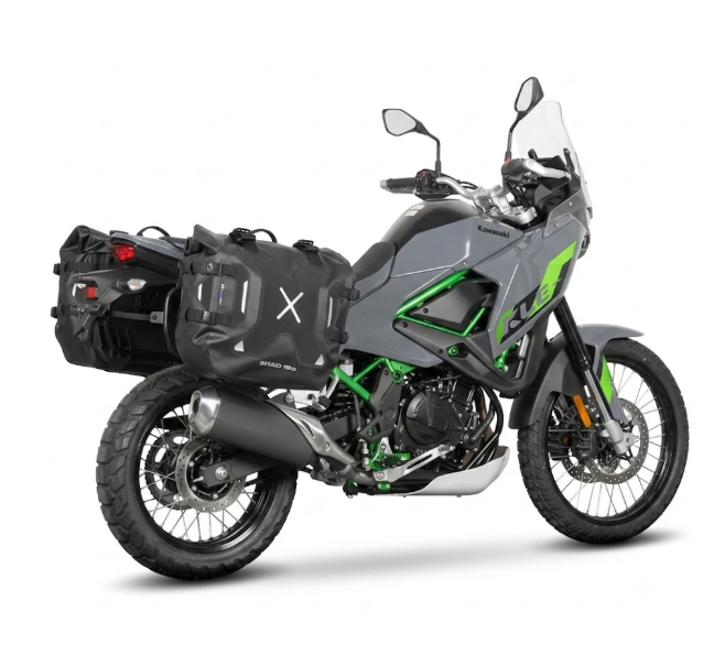 Kawasaki kle 500 4p system attacco + valigie borse laterali 2026 2026